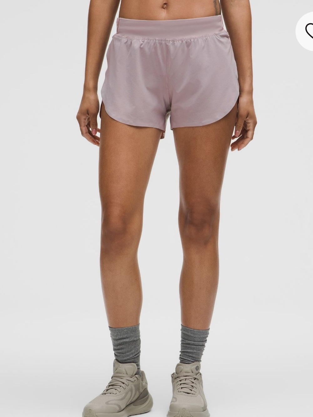 lululemon athletica women’s fast and free high-rise classic-fit split short 3”